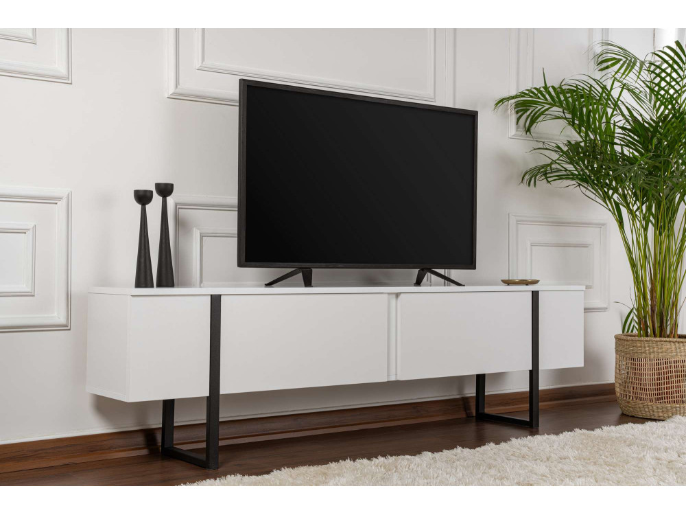 Mobile TV in legno "Serenity" 180 x 30 x 45 cm - Bianco