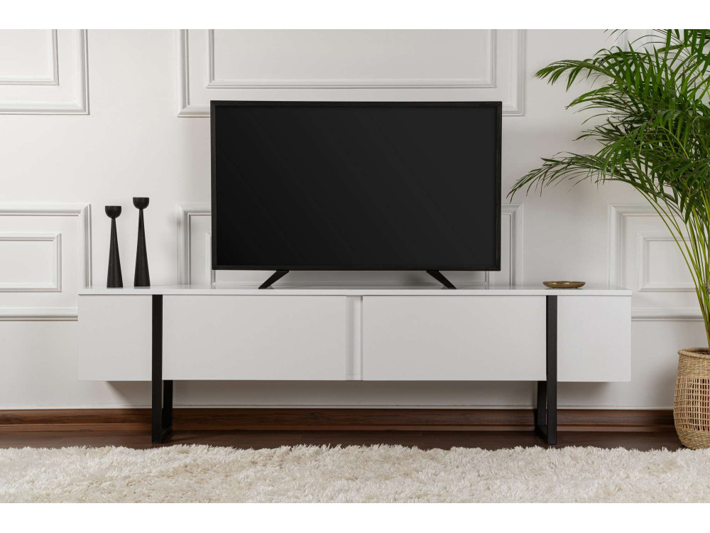Mobile TV in legno "Serenity" 180 x 30 x 45 cm - Bianco