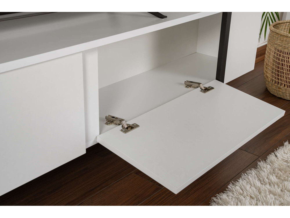 Mobile TV in legno "Serenity" 180 x 30 x 45 cm - Bianco