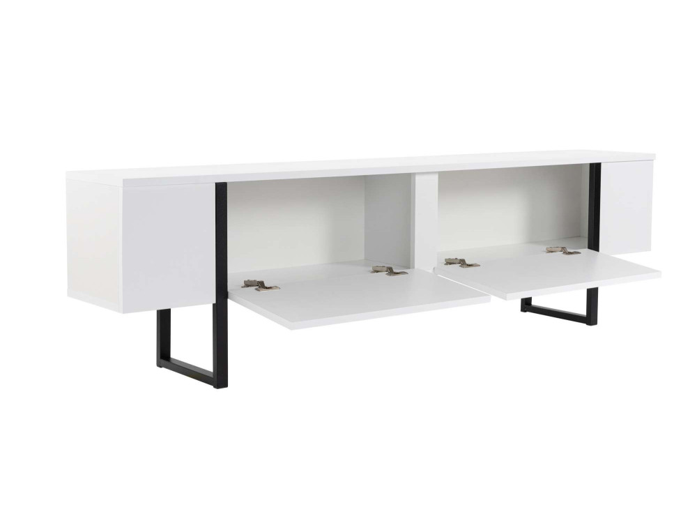 Mobile TV in legno "Serenity" 180 x 30 x 45 cm - Bianco
