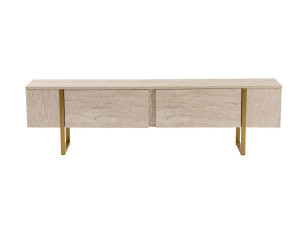Mobile TV in legno "Serenity" 180 x 30 x 50 cm - Travertino