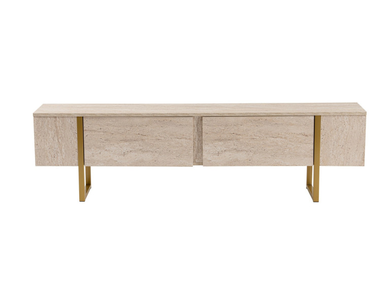 Mobile TV in legno "Serenity" 180 x 30 x 50 cm - Travertino