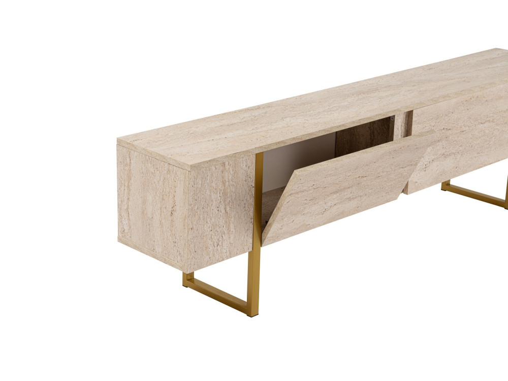 Mobile TV in legno "Serenity" 180 x 30 x 50 cm - Travertino