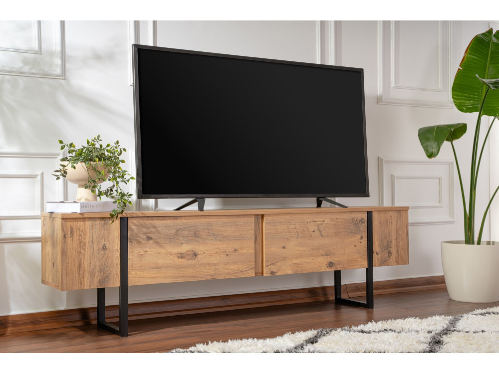 Mobile TV in legno "Serenity" 180 x 30 x 50 cm - Pino Atlantico