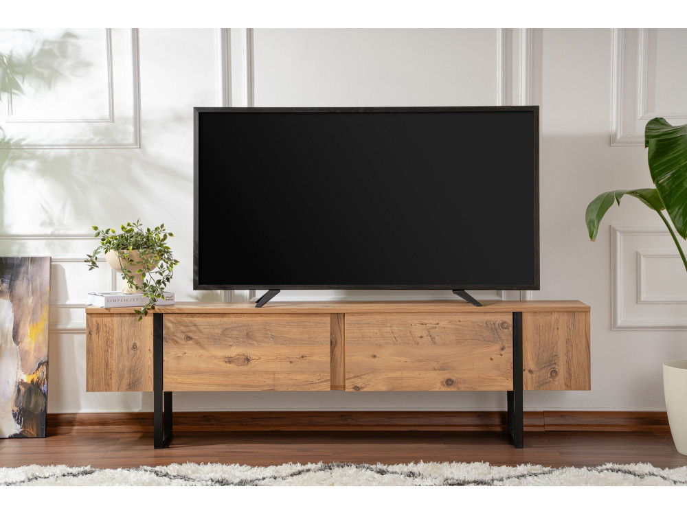 Mobile TV in legno "Serenity" 180 x 30 x 50 cm - Pino Atlantico