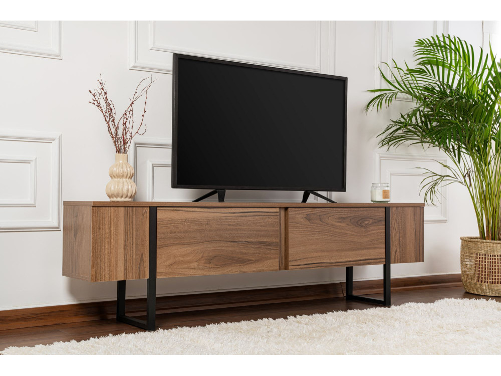 Mobile TV in legno "Serenity" 180 x 30 x 50 cm - Noce