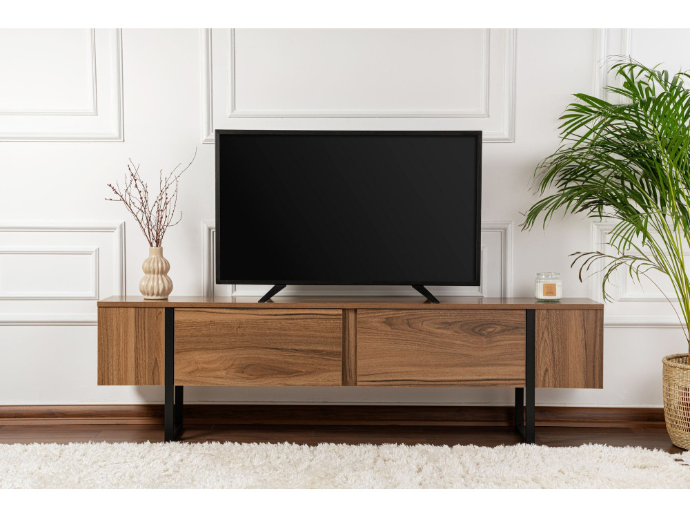 Mobile TV in legno "Serenity" 180 x 30 x 50 cm - Noce