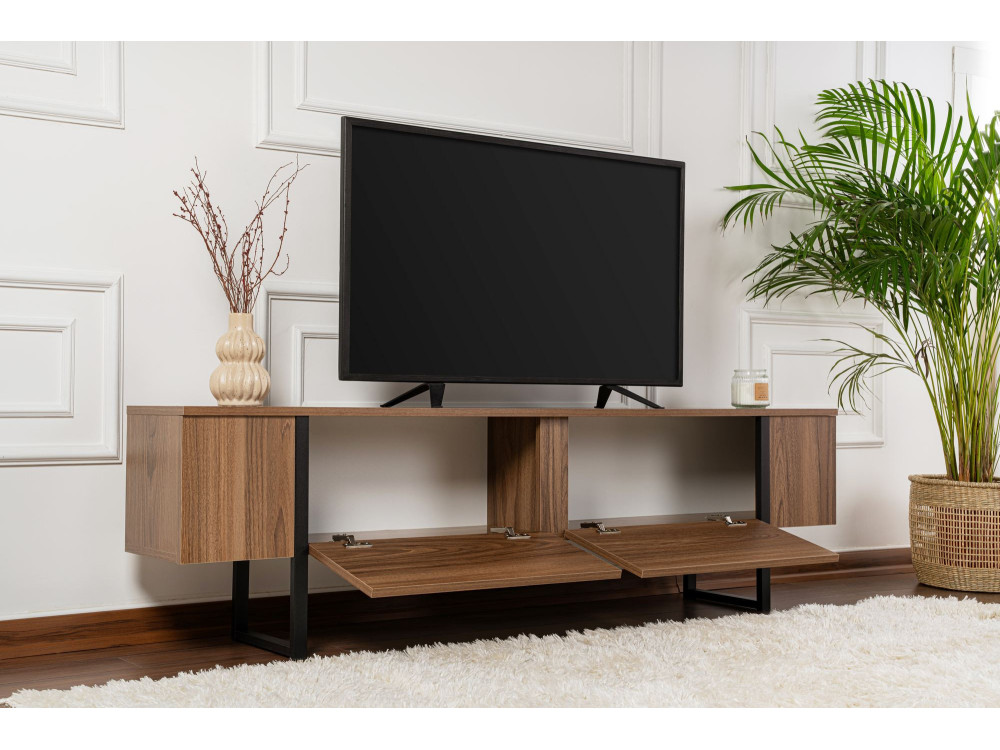 Mobile TV in legno "Serenity" 180 x 30 x 50 cm - Noce