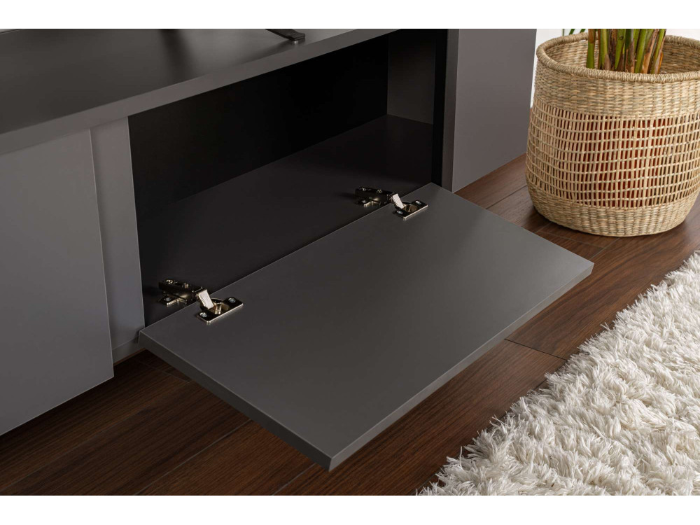 Mobile TV in legno "Serenity" 180 x 30 x 50 cm - Antracite