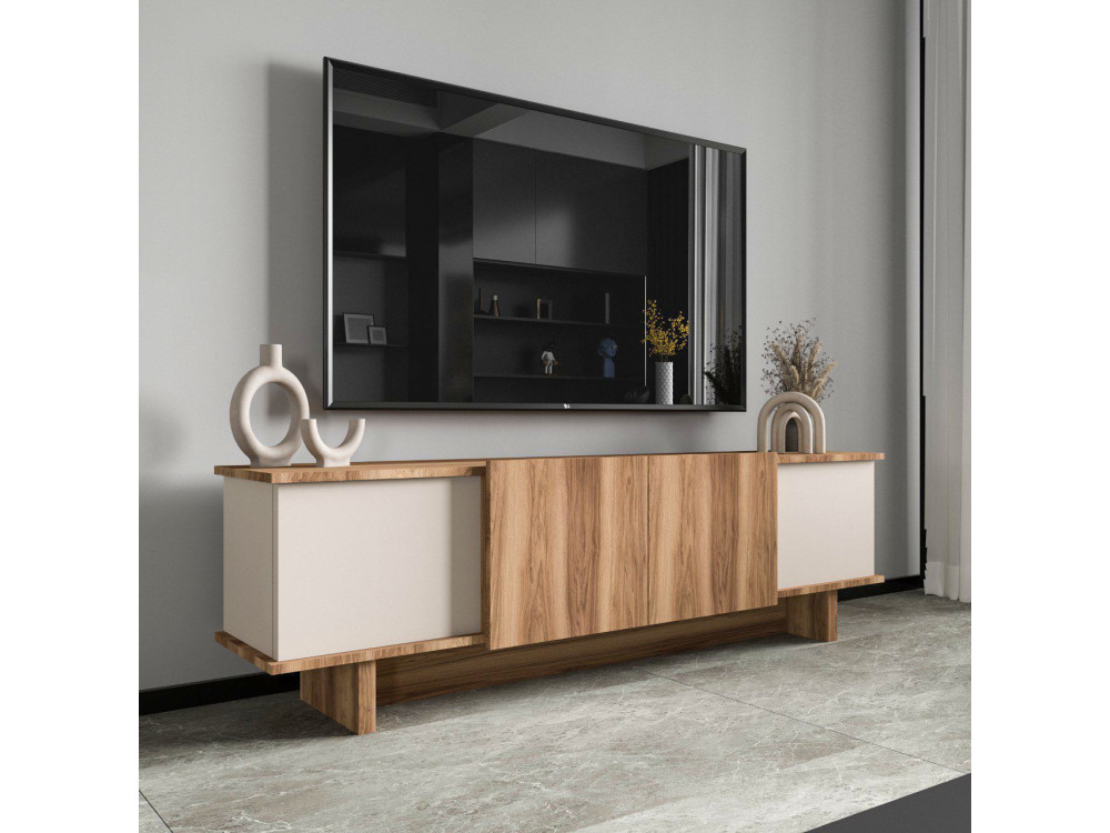Porta TV in legno "Diana" 180 x 33 x 50 cm - Beige