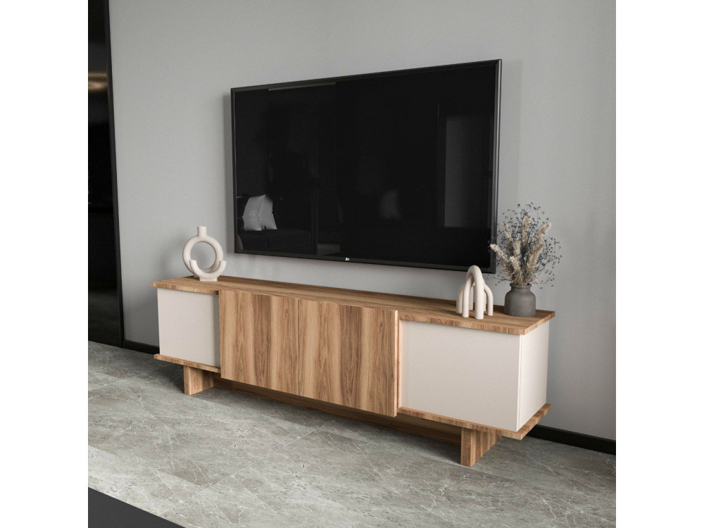 Porta TV in legno "Diana" 180 x 33 x 50 cm - Beige