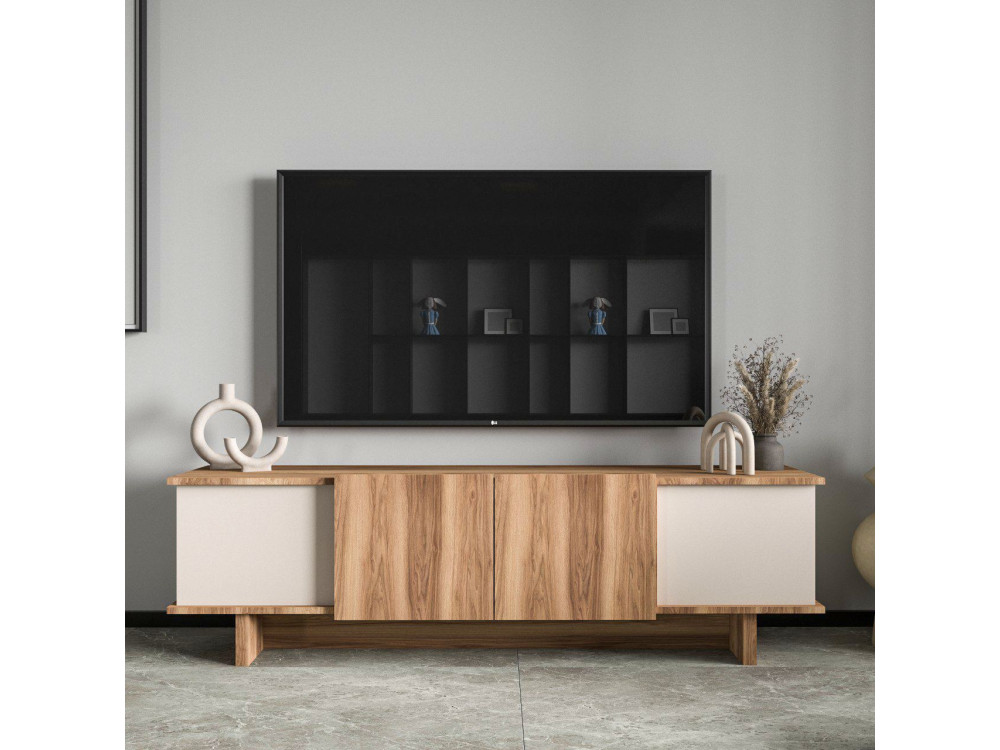 Porta TV in legno "Diana" 180 x 33 x 50 cm - Beige
