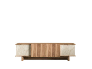 Porta TV in legno "Diana" 180 x 33 x 50 cm - Travertino