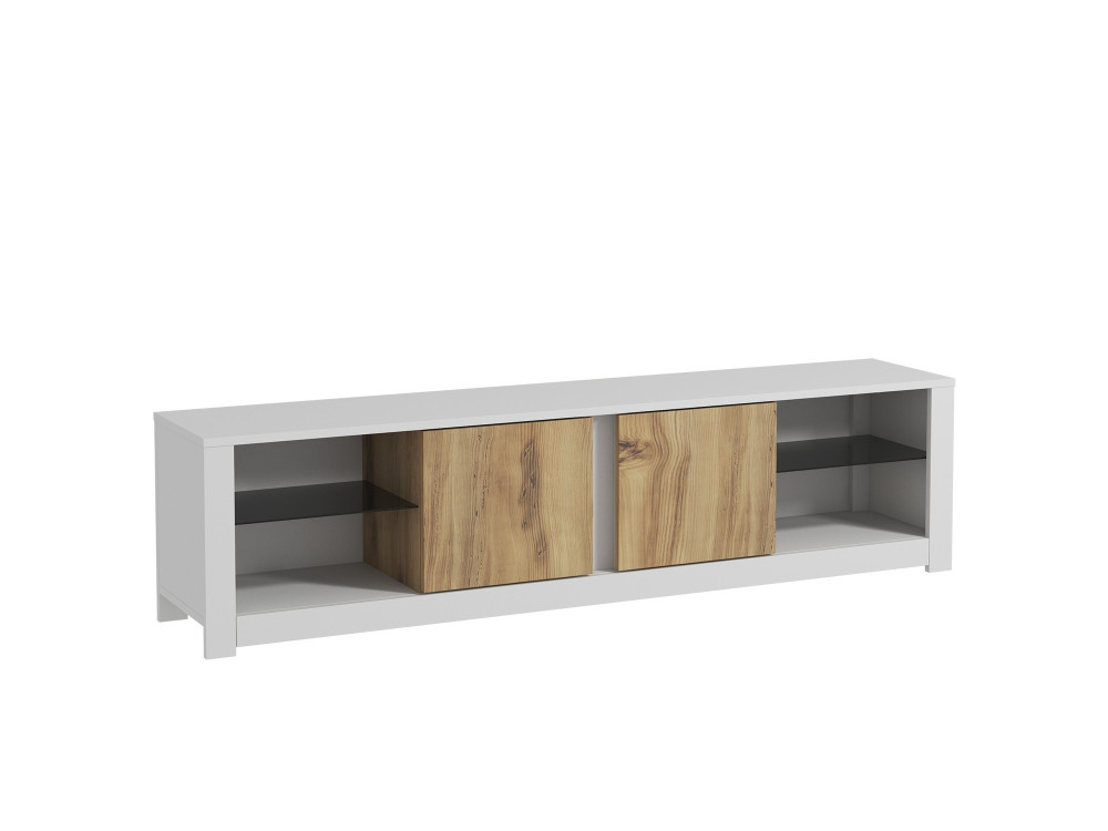 Porta TV in legno "Aydos" 180 x 35 x 45 cm - Bianco