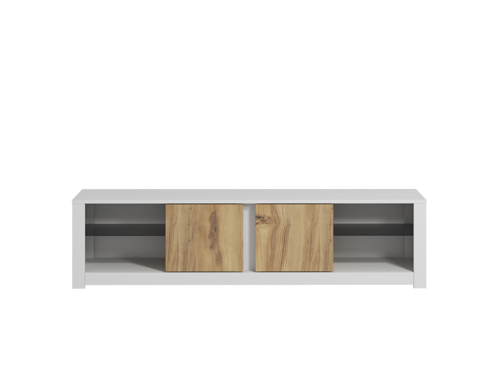 Porta TV in legno "Aydos" 180 x 35 x 45 cm - Bianco