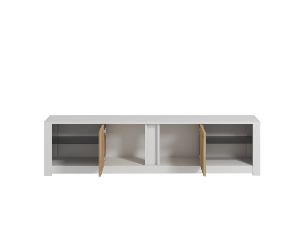 Porta TV in legno "Aydos" 180 x 35 x 45 cm - Bianco