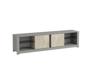 Porta TV in legno "Aydos" 180 x 35 x 45 cm - Grigio