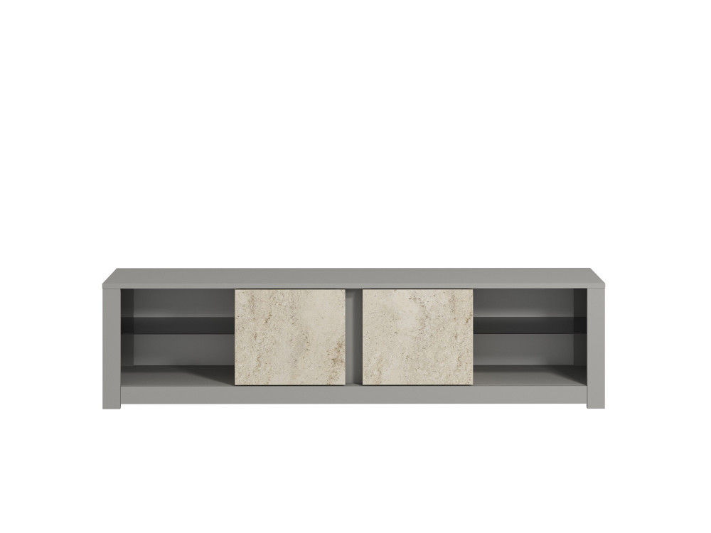 Porta TV in legno "Aydos" 180 x 35 x 45 cm - Grigio