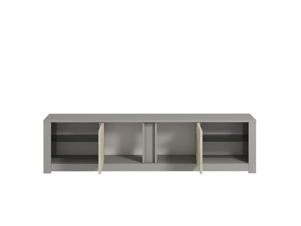 Porta TV in legno "Aydos" 180 x 35 x 45 cm - Grigio