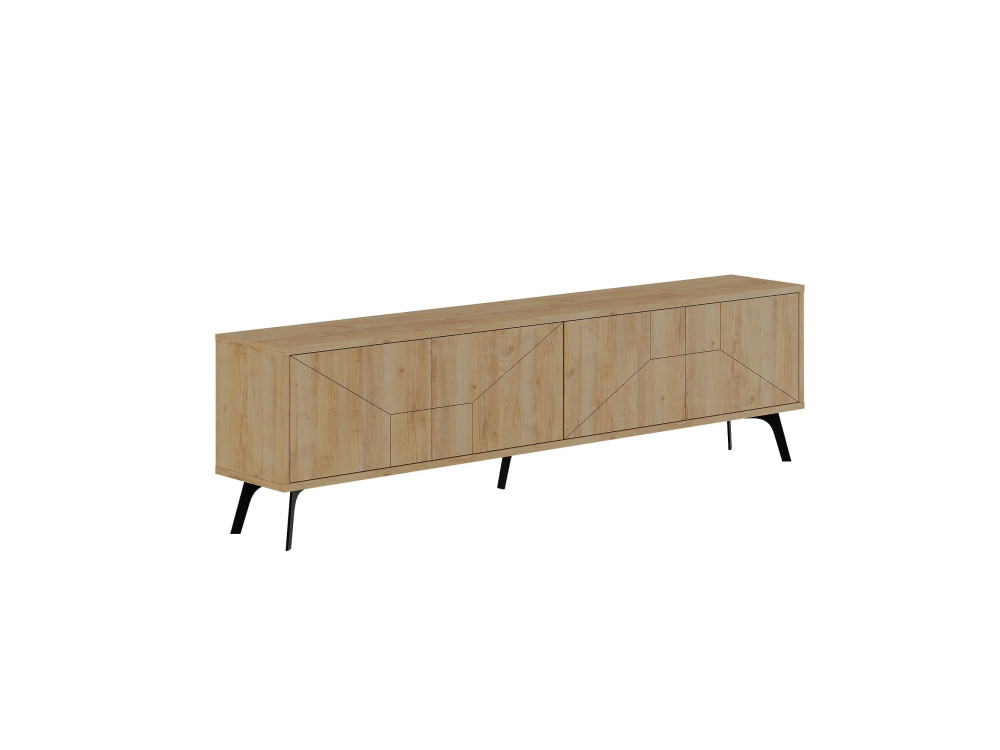 Porta TV in legno "Dune" - 180 x 29 x 50 cm - Beige