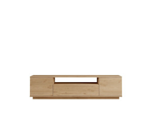 Porta TV in legno "Rowen" - 180 x 44 x 44 cm - Marrone