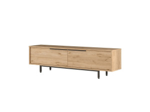 Porta TV in legno "Calvin" - 160 x 35 x 45 cm - Marrone
