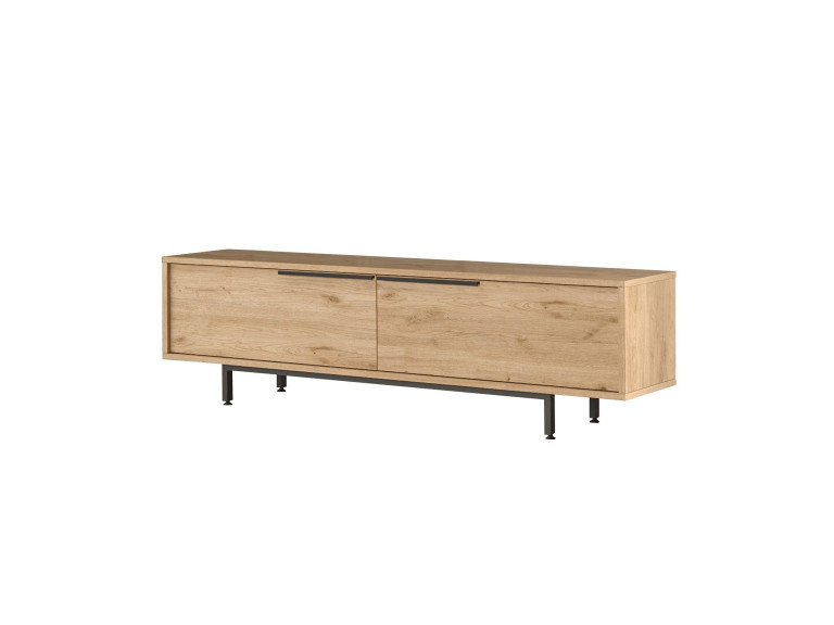 Porta TV in legno "Calvin" - 160 x 35 x 45 cm - Marrone