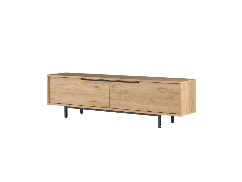 Porta TV in legno "Calvin" - 160 x 35 x 45 cm - Marrone