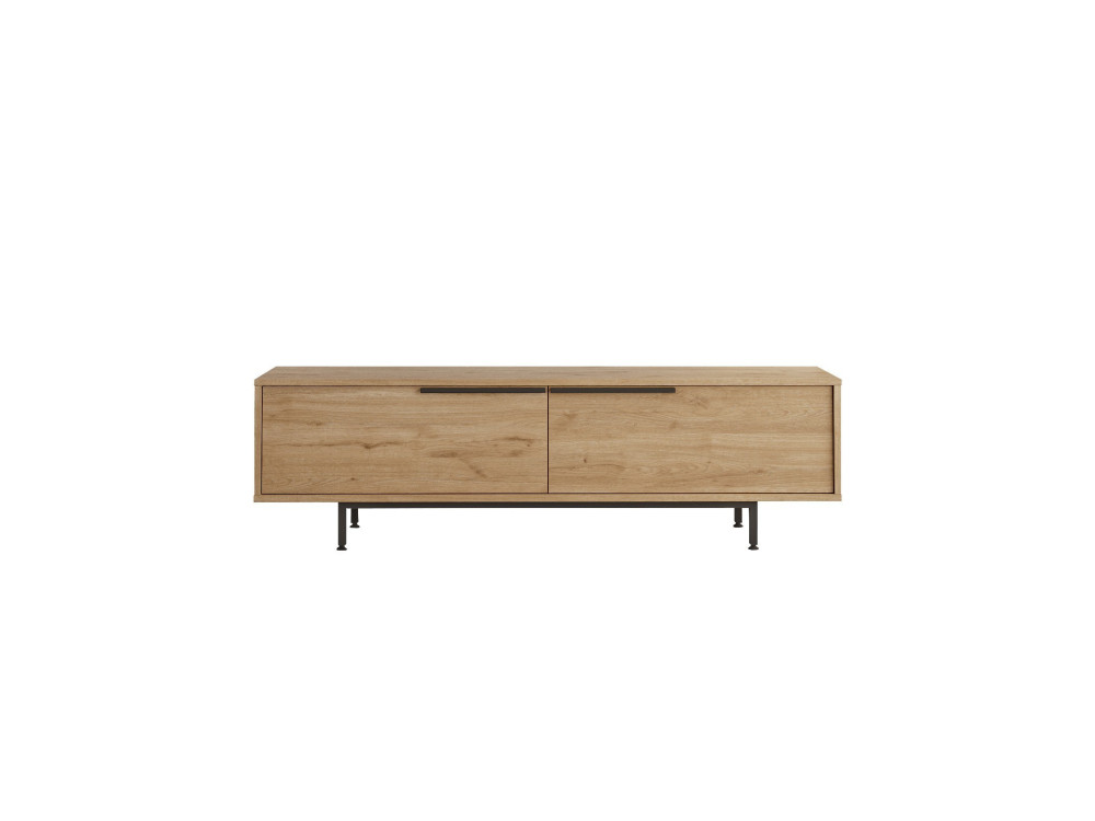 Porta TV in legno "Calvin" - 160 x 35 x 45 cm - Marrone
