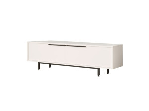 Porta TV in legno "Calvin" - 160 x 35 x 45 cm - Bianco