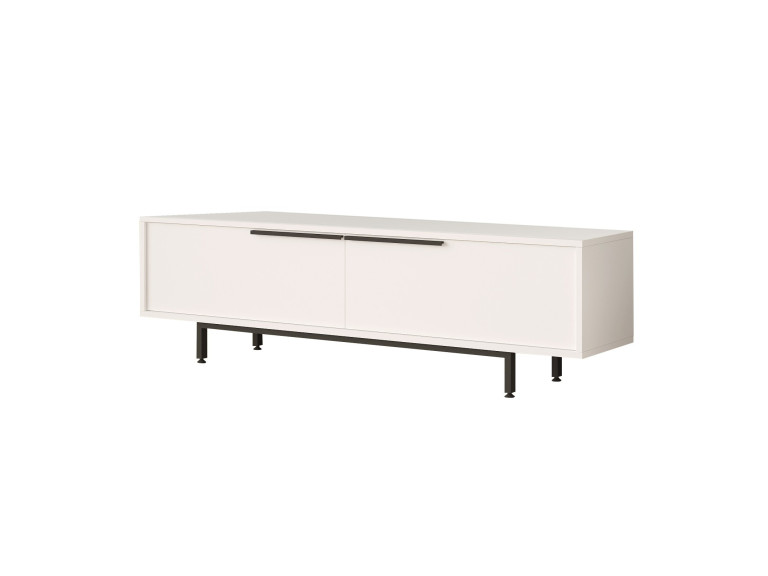 Porta TV in legno "Calvin" - 160 x 35 x 45 cm - Bianco