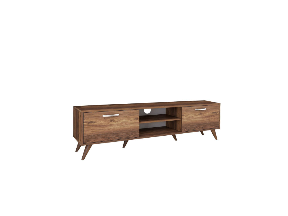 Porta TV in legno "Atik" - 180 x 35 x 48 cm - Marrone