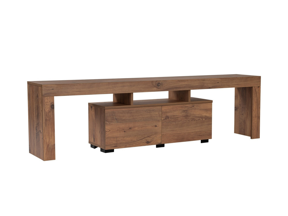 Porta TV in legno "Enclave" - 180 x 31 x 50 cm - Marrone