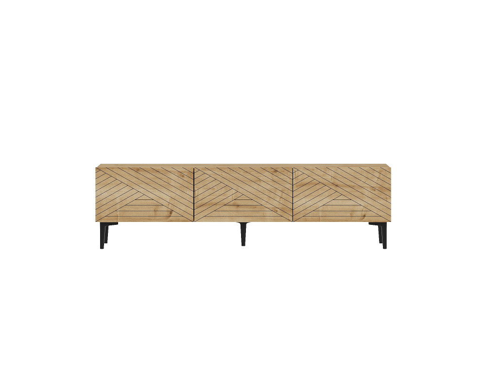 Mobile TV in legno "Felix" 160 x 31,4 x 44,1 cm - Rovere zaffiro