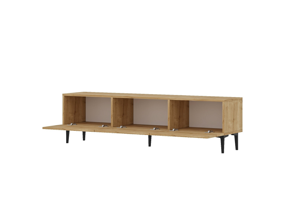 Mobile TV in legno "Felix" 160 x 31,4 x 44,1 cm - Rovere zaffiro