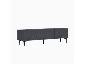 Mobile TV in legno "Felix" 160 x 31,4 x 44,1 cm - Antracite