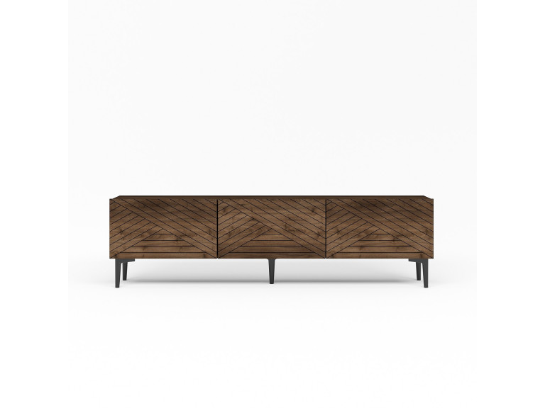Porta TV in legno "Felix" - 160 x 31 x 44 cm - Marrone