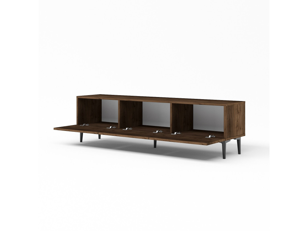 Porta TV in legno "Felix" - 160 x 31 x 44 cm - Marrone