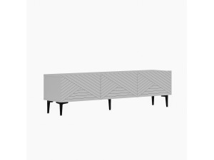 Porta TV in legno "Felix" - 160 x 31 x 44 cm - Bianco