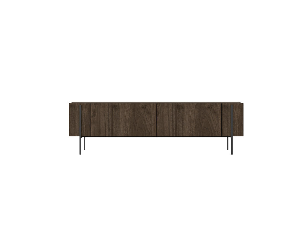 Porta TV in legno "Herman" - 160 x 31 x 45 cm - Marrone