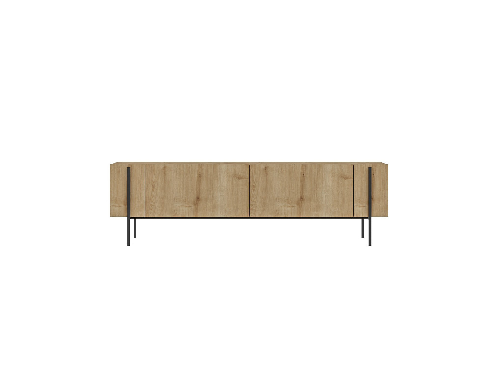 Porta TV in legno "Herman" - 160 x 31 x 45 cm - Beige