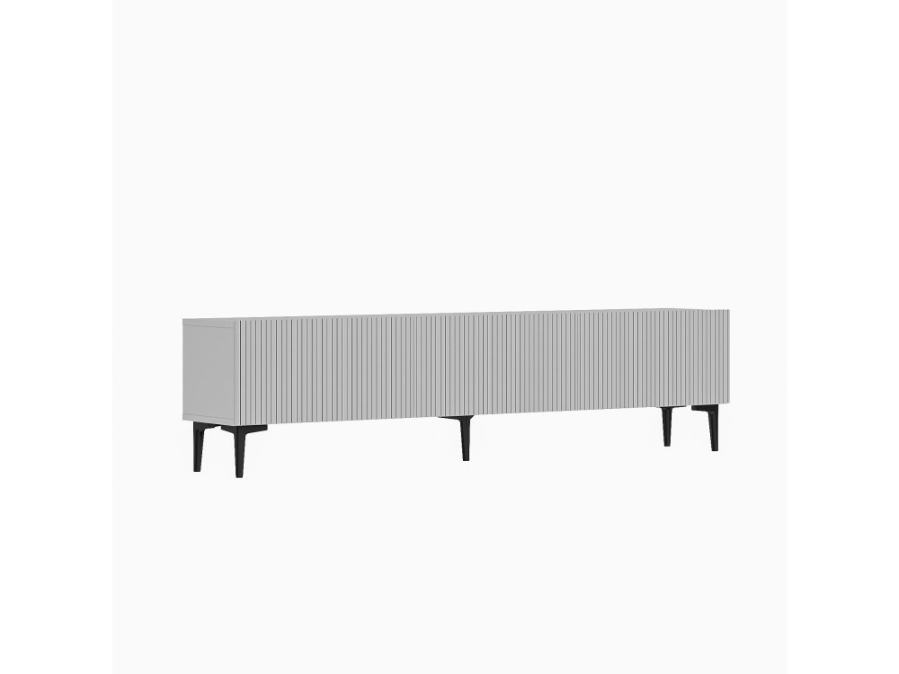 Porta TV in legno "Oscar" - 180 x 31 x 45 cm - Bianco