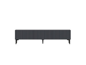 Porta TV in legno "Oscar" - 180 x 31 x 45 cm - Grigio antracite