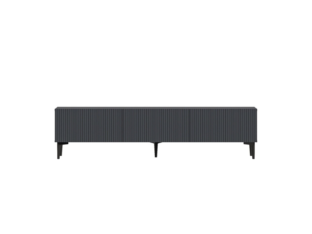 Porta TV in legno "Oscar" - 180 x 31 x 45 cm - Grigio antracite