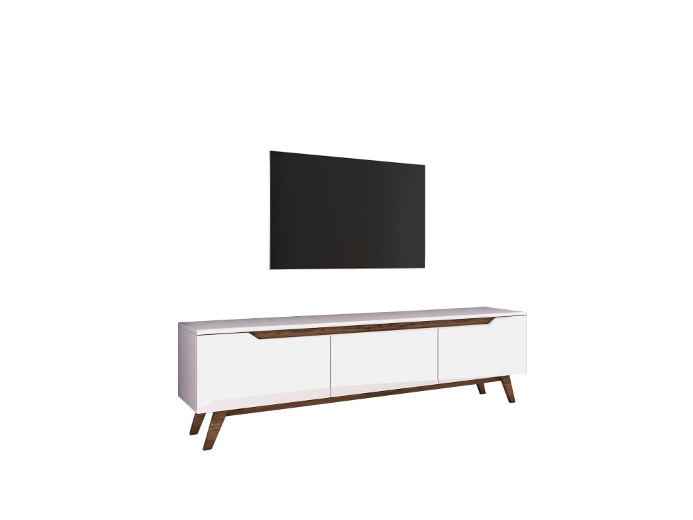 Porta TV in legno "Digi" - 180 x 35 x 48 cm - Marrone
