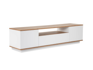 Porta TV in legno "Veramont" - 180 x 44 x 44 cm - Marrone