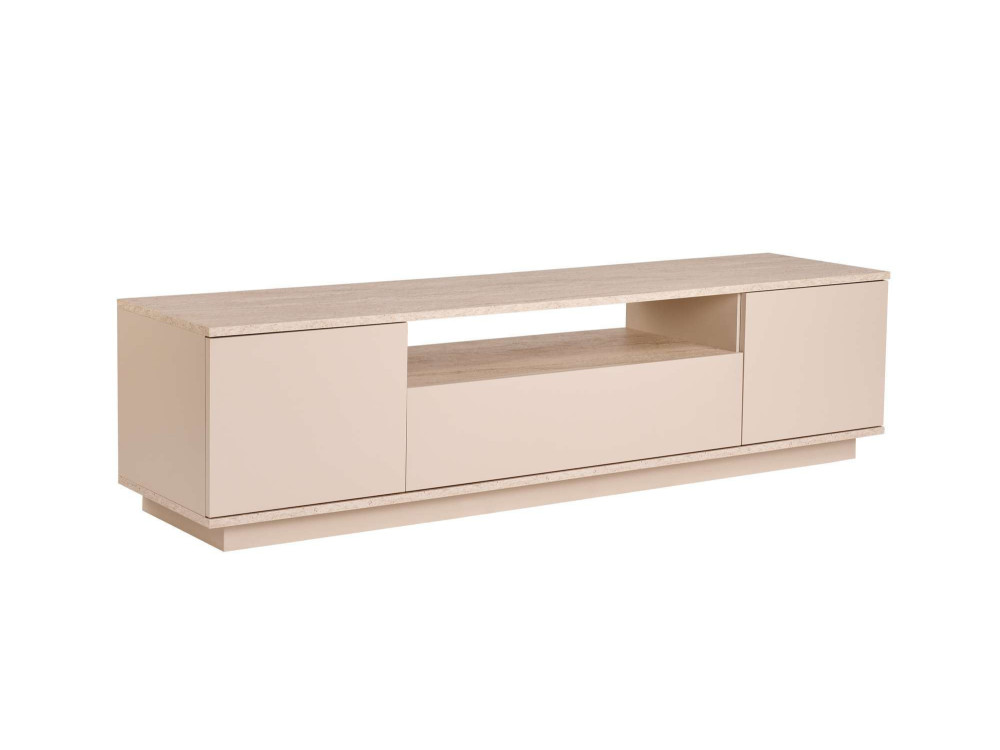 Porta TV in legno "Veramont" - 180 x 44 x 44 cm - Beige