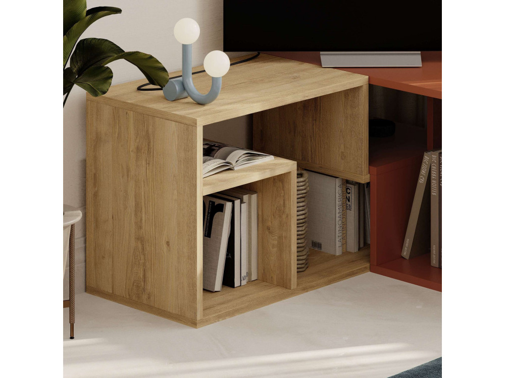 Mobile TV modulare in legno "Glis" - 145 x 35 x 44 cm - Terracotta