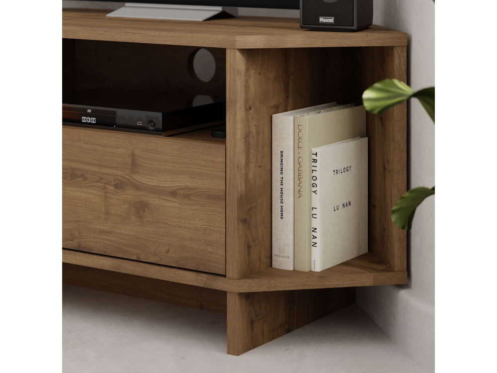 Porta TV in legno "Viva" - 95 x 35 x 45 cm - Marrone