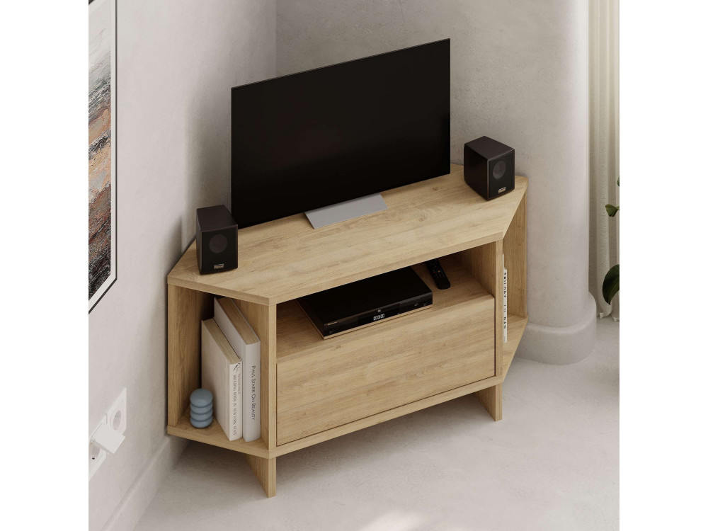 Porta TV in legno "Viva" - 95 x 35 x 45 cm - Beige